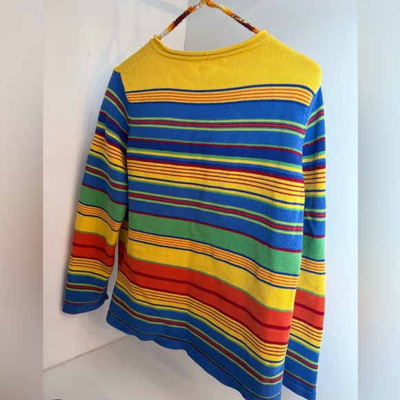 Vintage Lauren by Ralph Lauren Vibrant Stripe Y2K Sweater - Picture 2 of 5